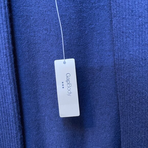 Gap Body Long Sleeve Blue Open Front Cardigan NWT Size XS - Picture 4 of 11